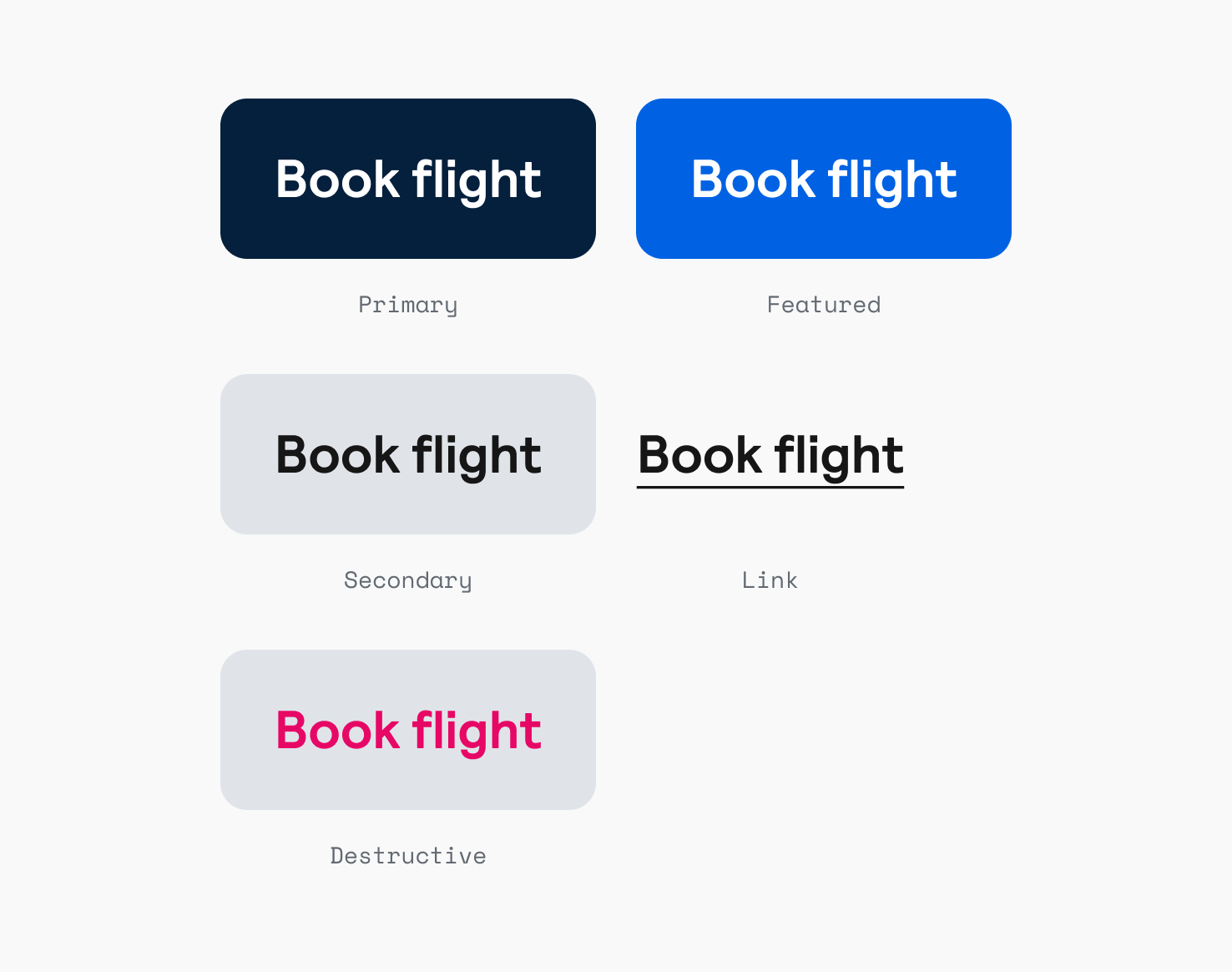 Buttons All Styles Primaries simple