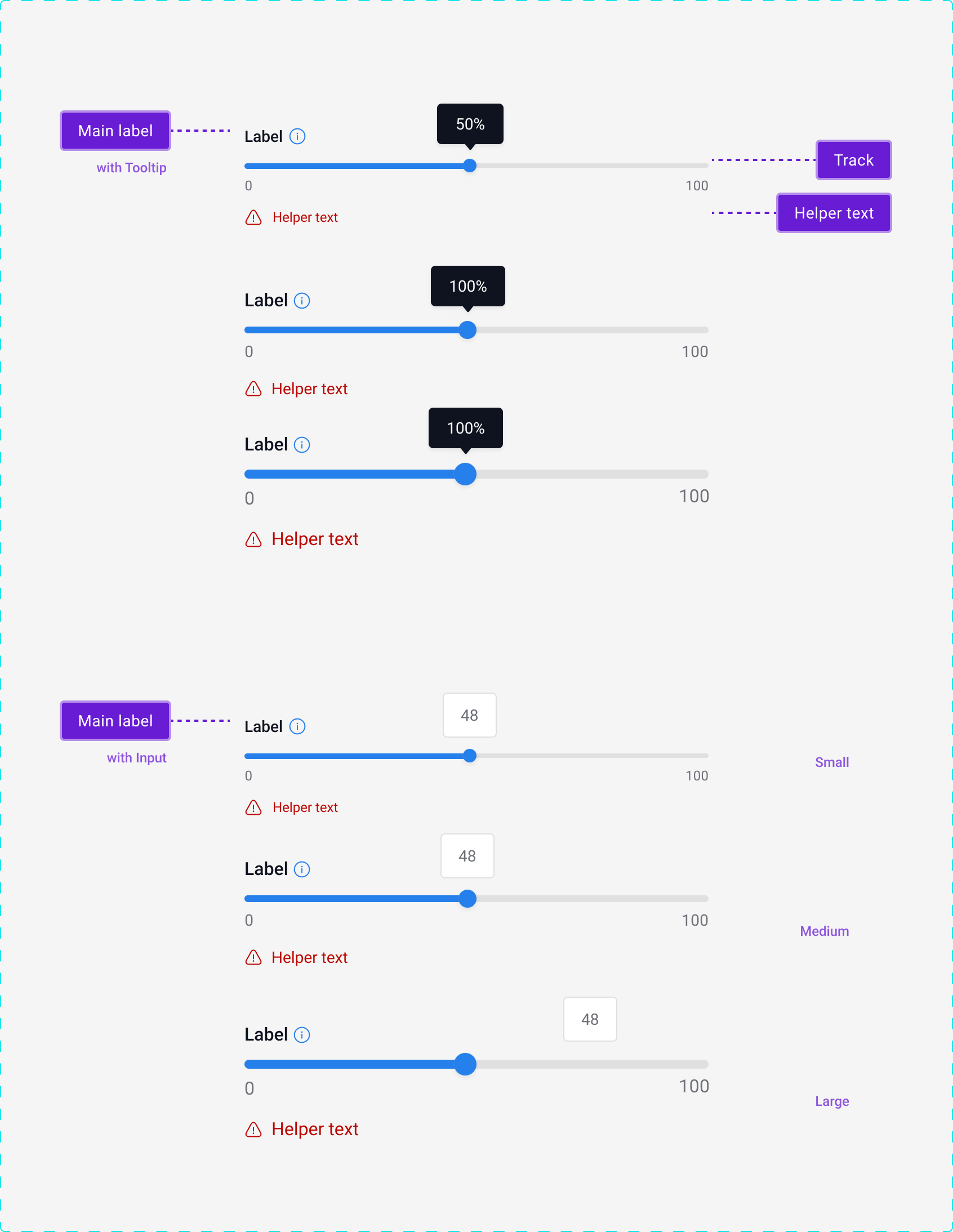Usage of | Range slider | Made by COE UX