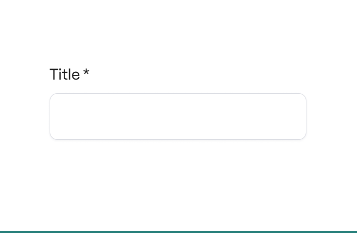✅ Use the Field component's Label.