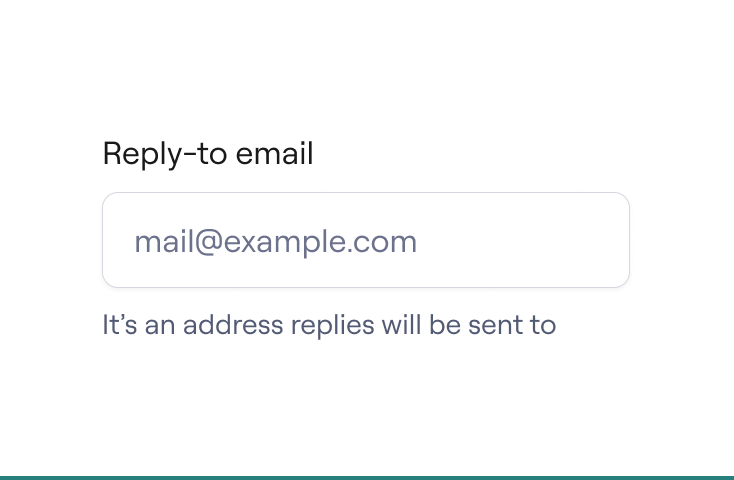 ✅ When you need to give a hint, use a helper text.