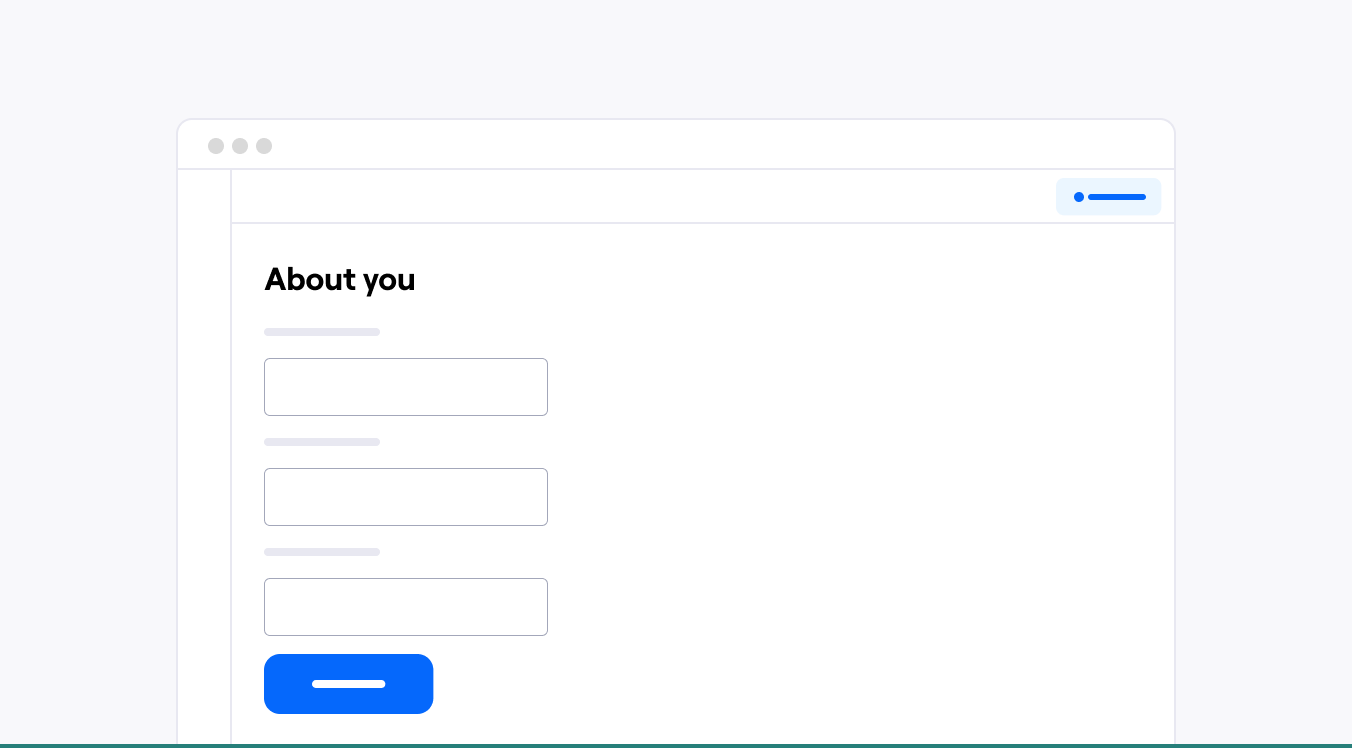 ✅ Single column layouts are easier to scan and complete.