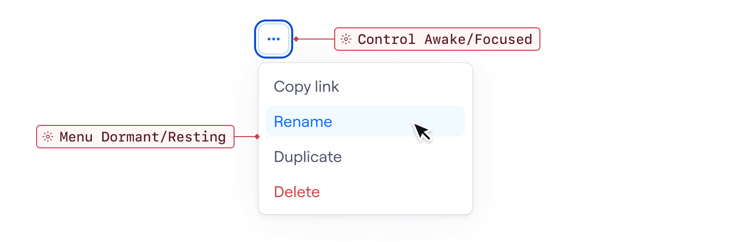 Menu effects - example
