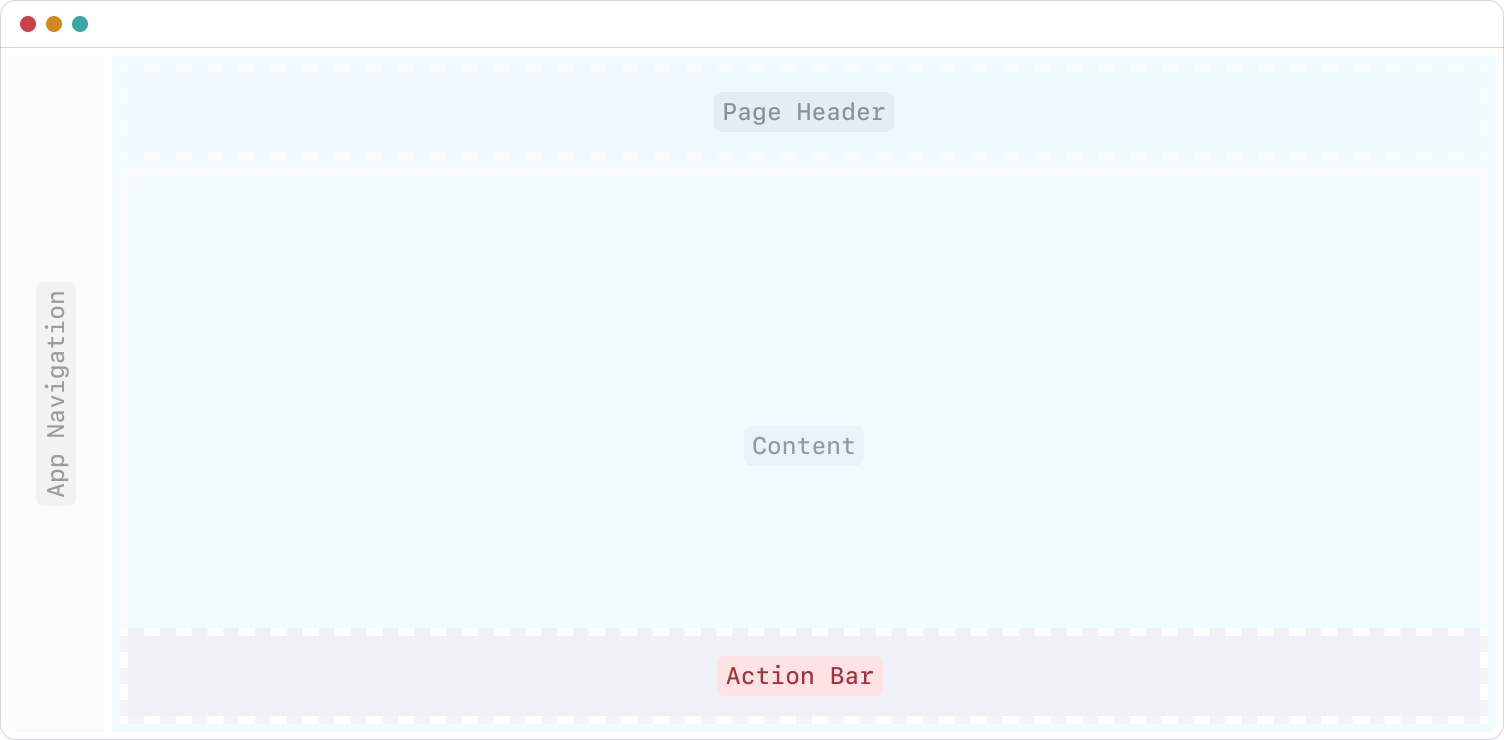 App Frame - Action Bar