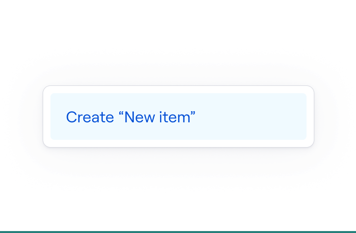 ✅ Use CreateItem property for adding custom items to the menu