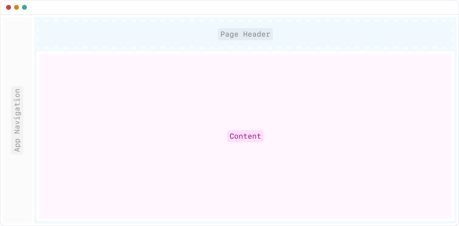 App Frame - Content