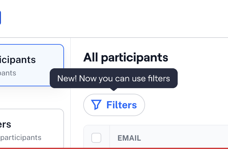 ⛔️ Avoid using them to communicate the release of a new feature. Use Coach marks instead.