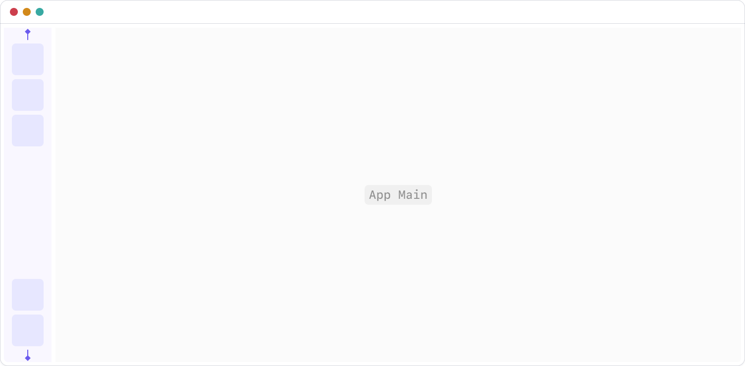 App Frame - App Navigation content