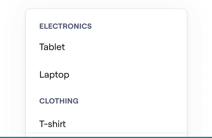 ✅ Use heading labels that are short and represent the topic