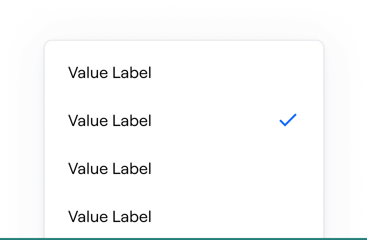 ✅ Single-select for choosing one item at a time