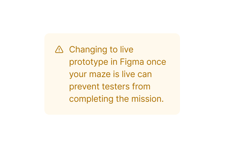 Warning