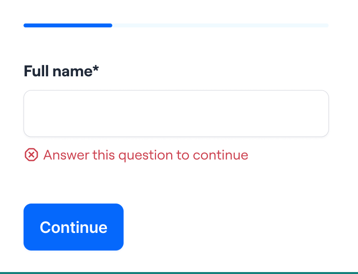 ✅ Provide meaningful error messaging