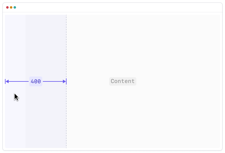 Expanded state — 400px max-width