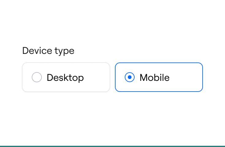 ✅ Use horizontal orientation for limited number of choices and low character number Value Labels