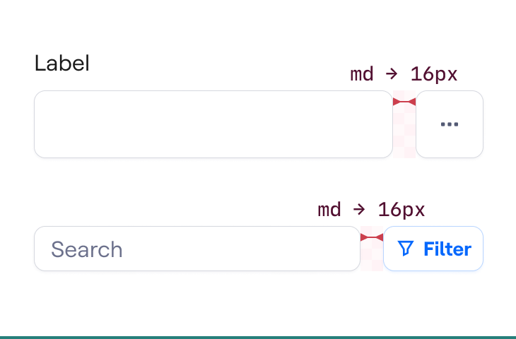 ✅ Separate form controls from buttons