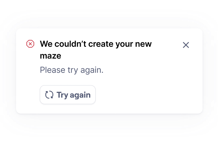 Retrieving an action that was in the background but has failed