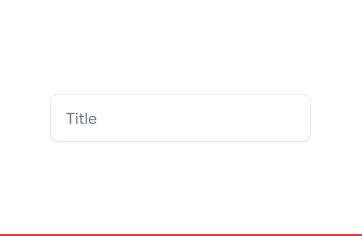 ⛔️ Avoid using the Placeholder as Label.