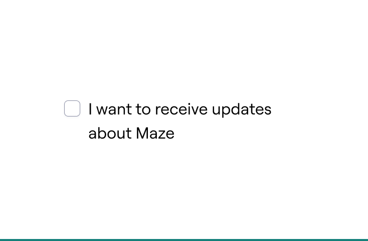 ✅  Enable people to confirm their desire for something specific