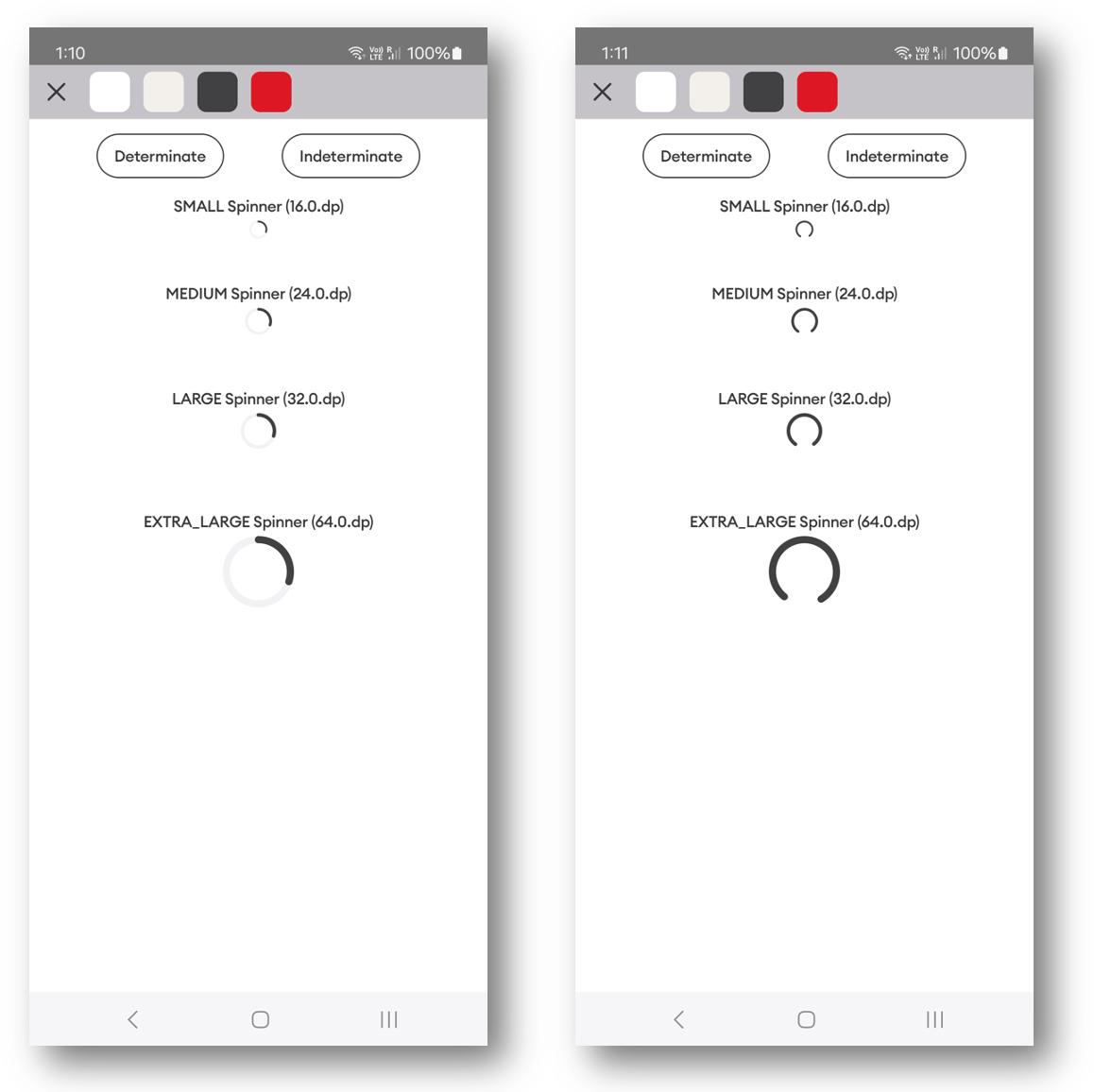Android | Progress spinner | Made with Supernova
