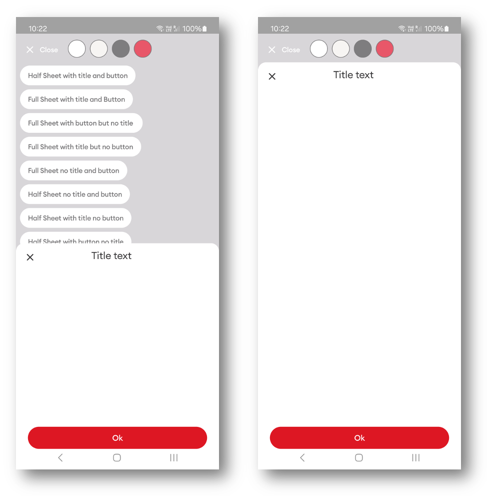 Android | Sheet | Made with Supernova