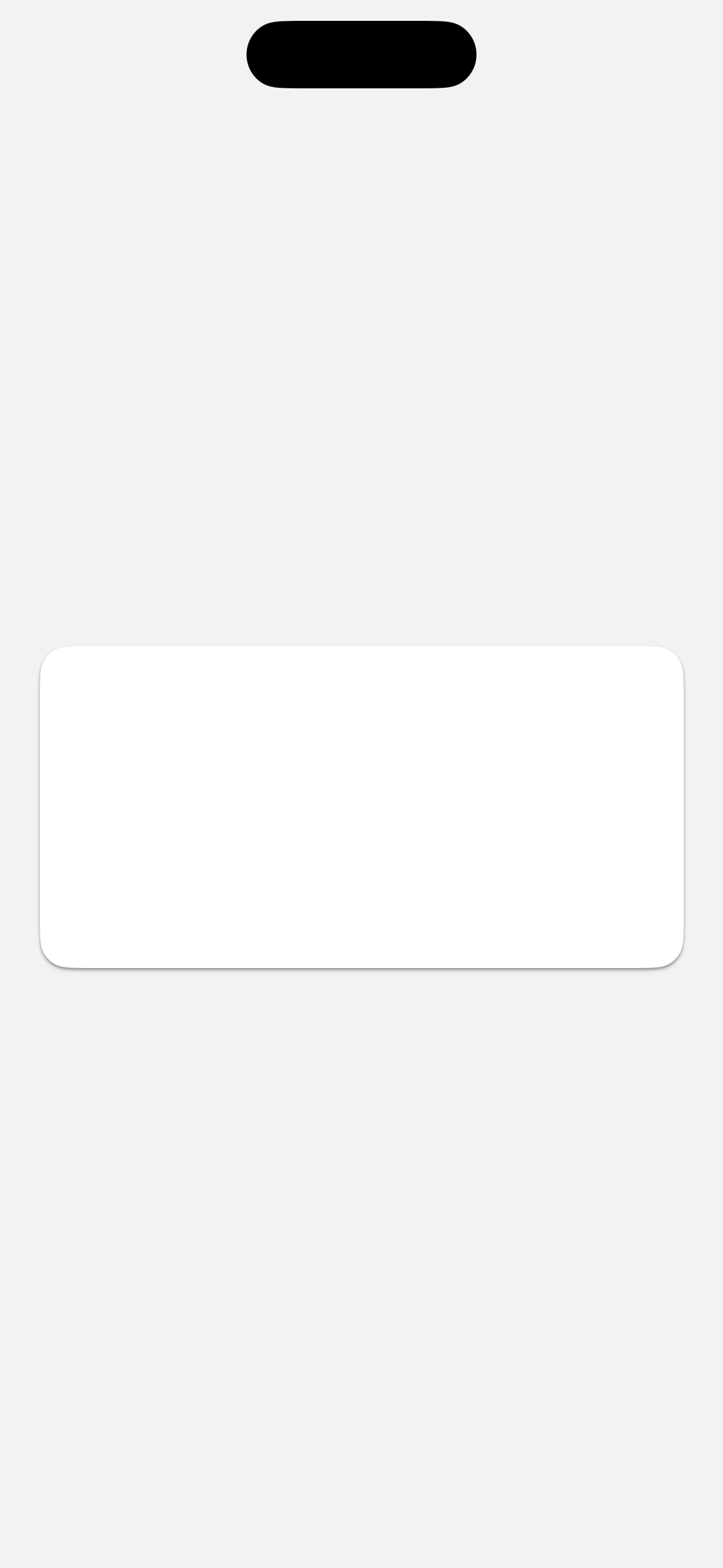 iOS | Card | Made with Supernova