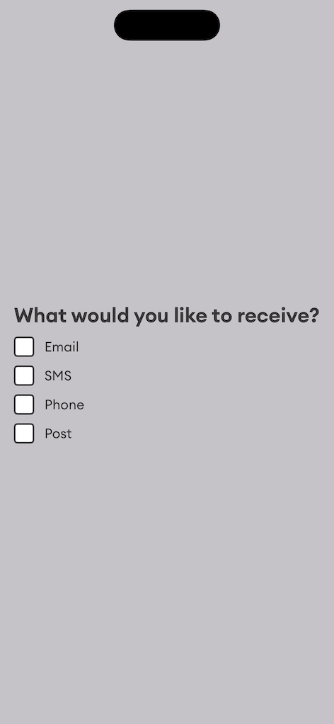 Ios Standard Checkbox iOS | Checkbox | Made with Supernova