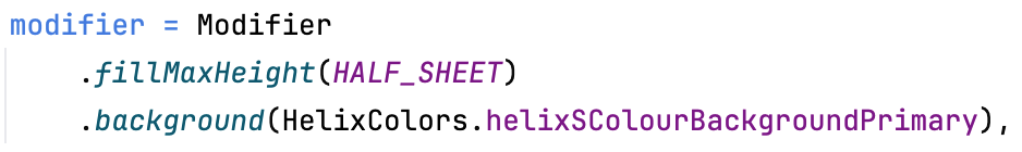 Android | Sheet | Made with Supernova
