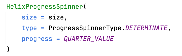 Android | Progress spinner | Made with Supernova