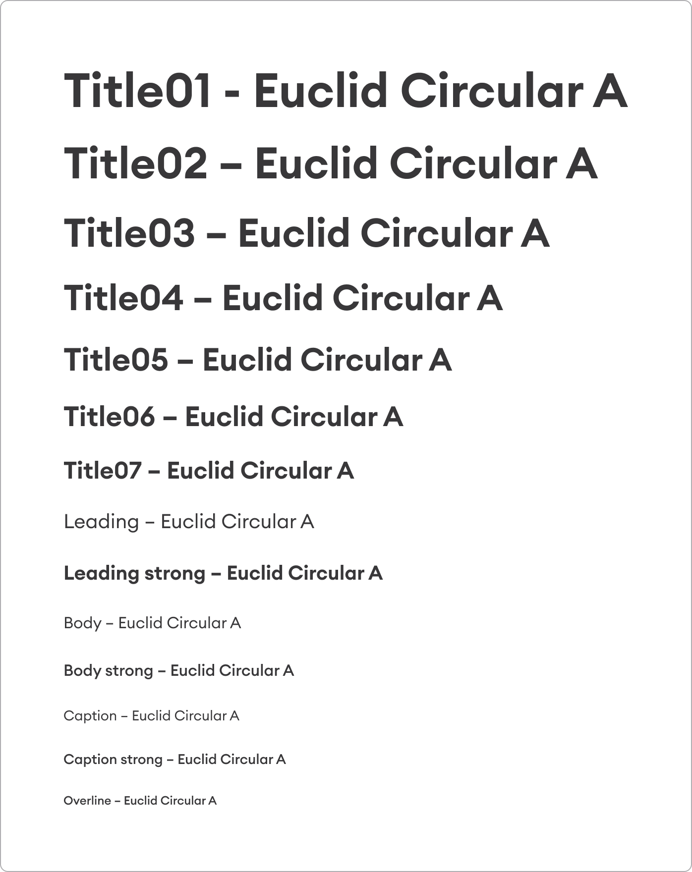 Type Styles | Typography | Made with Supernova